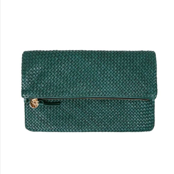 Clare V. Foldover Clutch - Green - Picture 1 of 4